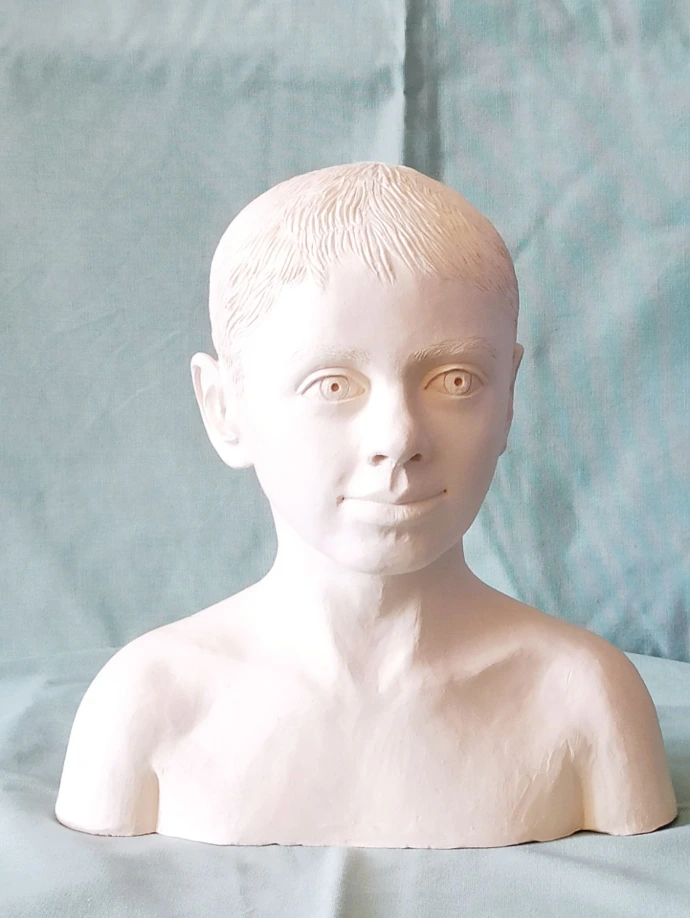 sculpture portrait bambin