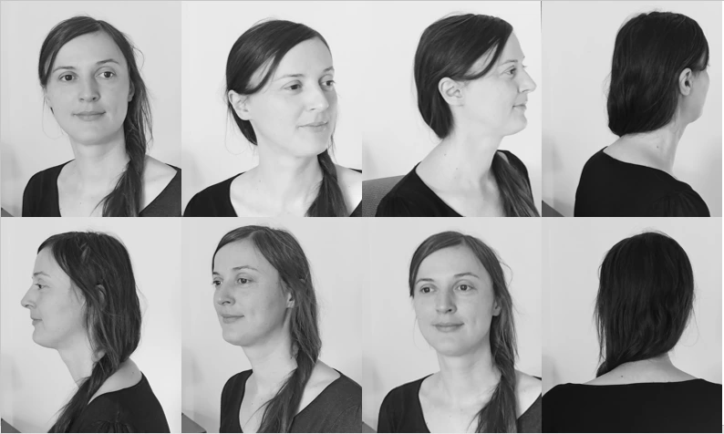 artiste sculpture portrait statue Géraldine Griffon du Bellay modèle sous plusieurs angles Constance du Bellay geraldinegriffondubellay sculpture Constance du Bellay