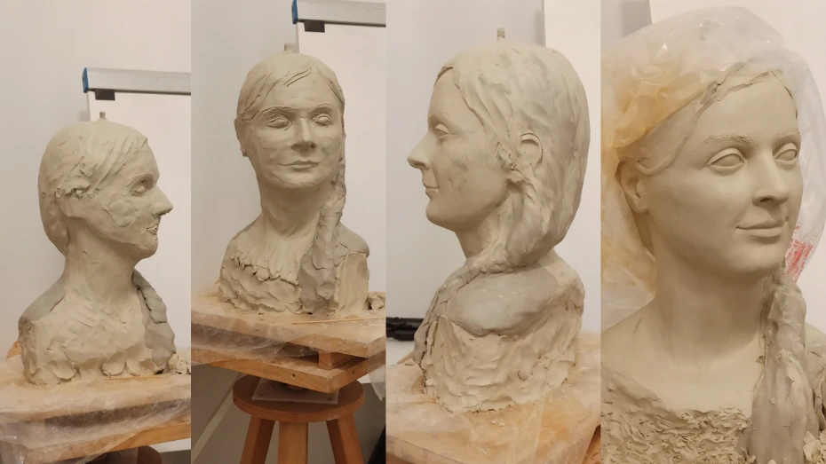 artiste sculpture portrait statue Géraldine Griffon du Bellay raffinage geraldinegriffondubellay sculpture