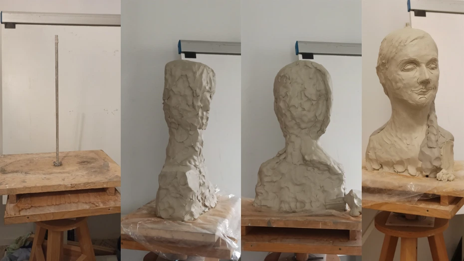 début artiste sculpture portrait statue Géraldine Griffon du Bellay geraldinegriffondubellay sculpture