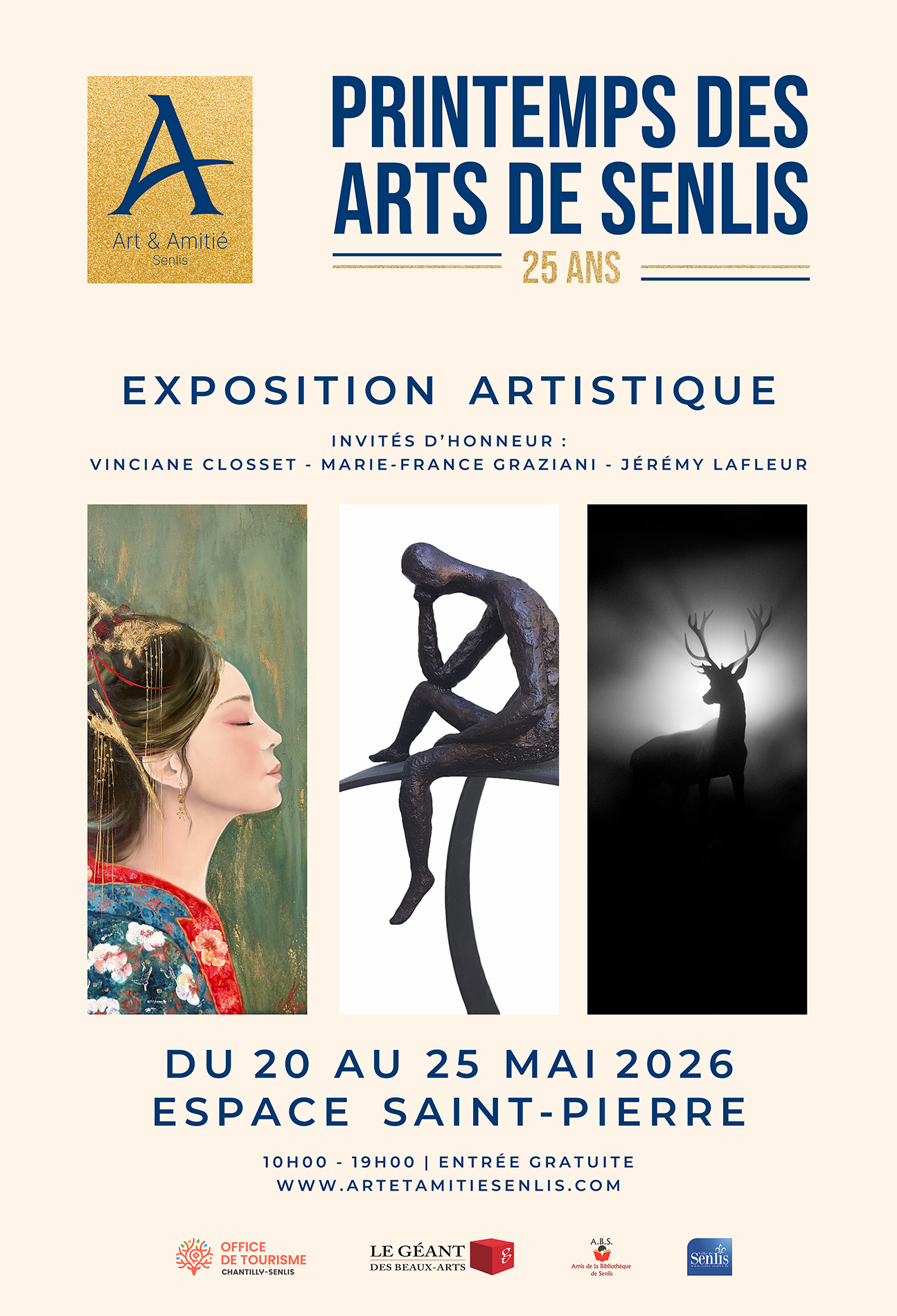 affiche du printemps des arts de Senlis